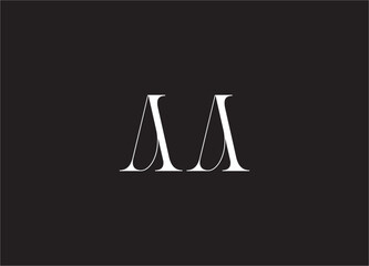 AA Logo design vector template image