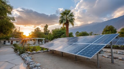 Fototapeta premium Exploring the Rise of Sustainable Finance Through Solar Energy Investments and Their Impact