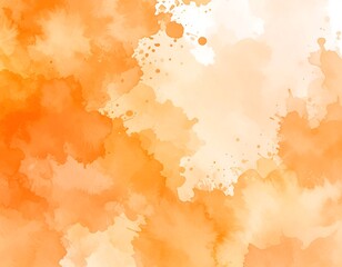 Abstract orange watercolor background