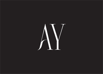 AY Logo design vector template image