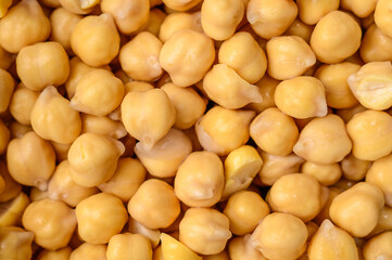 background of raw chickpeas. healthy eating