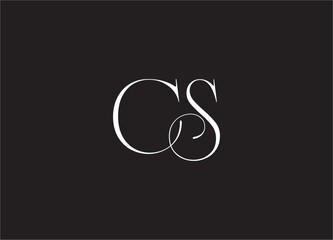 CS Logo design vector template image