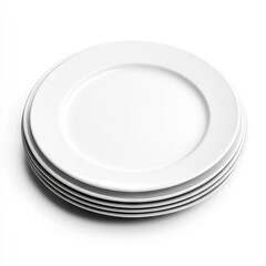 Photo of Dessert plates Isolated on white background