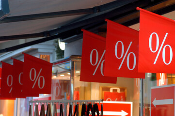 sale sign at a shop