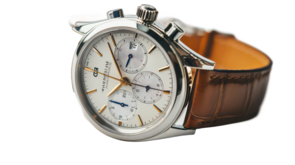 pocket watch on white background