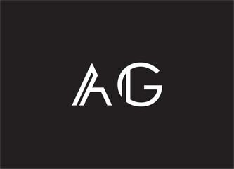 AG Logo design vector template image