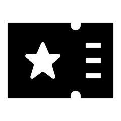 Ticket Icon With Star