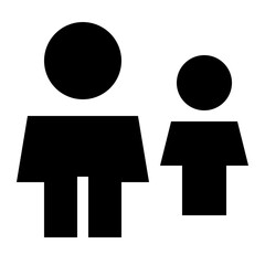 Simple Adult and Child Figures