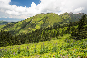 The Terskey Ala-Too in the Tian Shan mountains in Kyrgyzstan