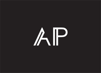 AP Logo design vector template image