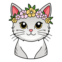 vector illustration of a cat