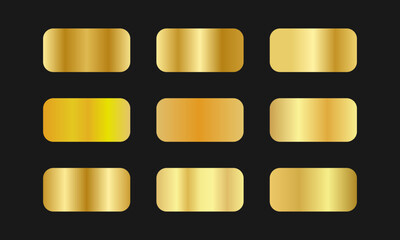 Luxury Gold Gradient Vector Background Modern Abstract Metallic Design with Shiny Golden Texture, Premium Editable Template for Elegant Poster, Flyer, Brochure, Invitation, and Branding Projects