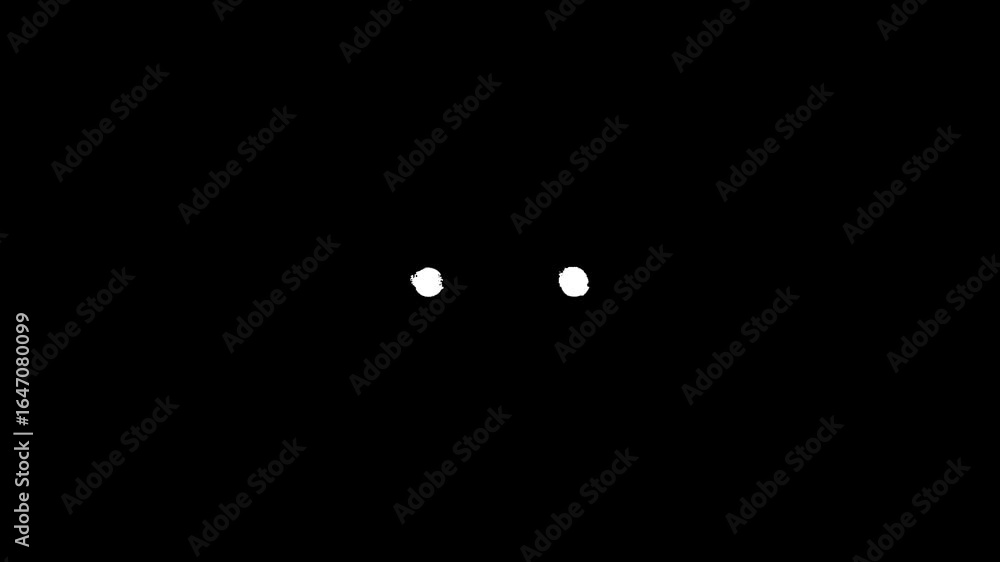 Aufkleber glitch loading animation with seamless loop and transparent alpha channel.