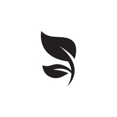 Minimalist botanical icon for sustainability