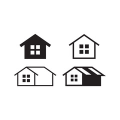 Real Estate Home Icons Bundle in Bold Minimal Style