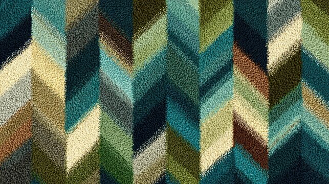 Textured chevron pattern in muted colors - Powered by Adobe