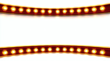 Obraz premium Bright and Shiny Light Border for Theater or Event Backgrounds
