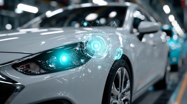 Car manufacturing robots handling windshields in automotive plants the future of assembly line efficiency and precision