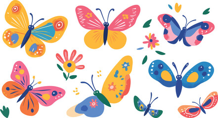 seamless pattern with butterflies