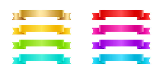 Obraz premium Vector Red and Gold ribbon banner. Elegant vintage Label.