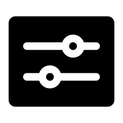 Adjustment Icon Slider Controls