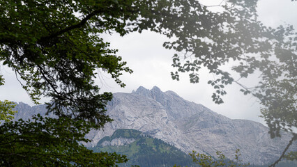 Great Landscape in South Tyrol - Mountains of the Dolomites at Rosengarten. High quality photo