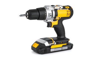 Cordless drill with battery
