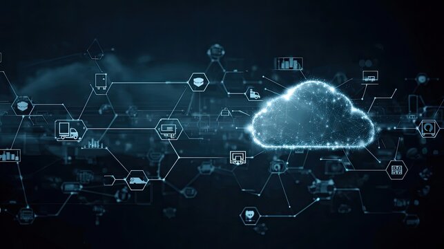 Secure cloud network connecting global business data with modern technology solutions for streamlined operations and innovative digital transformation initiatives now