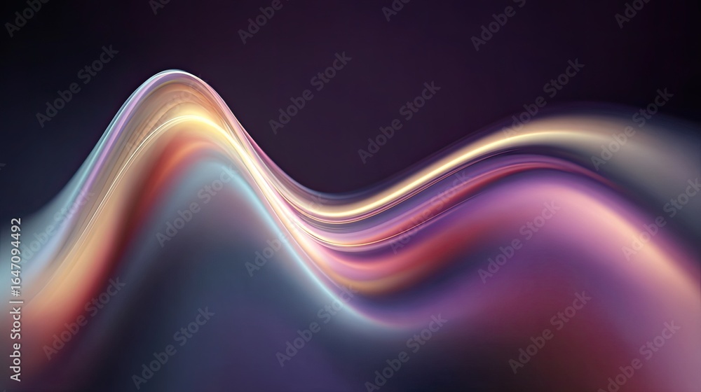Poster dynamic abstract flow with vibrant color gradients, perfect for modern design projects seeking elega