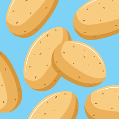 Fresh organic potato vegetable vector illustration design.eps