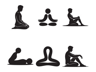 Collection of Yoga and Meditation Poses