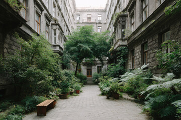 Fototapeta premium explore hidden abandoned corners of budapest city haunting beauty and history