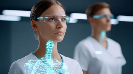 Medical students utilize augmented reality for interactive anatomy practice in a virtual learning environment