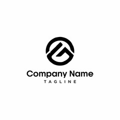 Fototapeta premium vector logo of the initial G mountain
