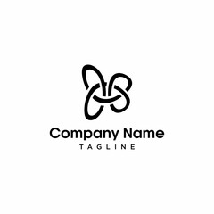 butterfly logo vector