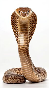 Majestic cobra in a poised and captivating pose.