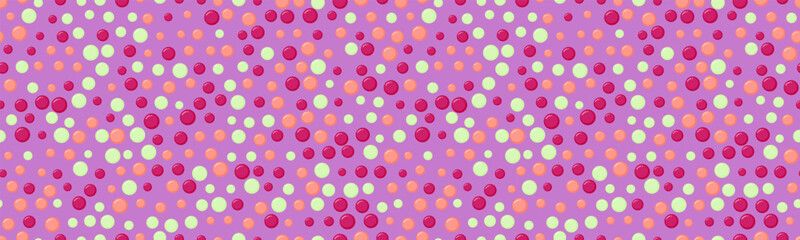 Delightful pastel polka dot pattern.  Perfect for textile design, website backgrounds, or playful branding.  Vibrant colors and a cheerful, whimsical vibe create a sense of joy and energy.