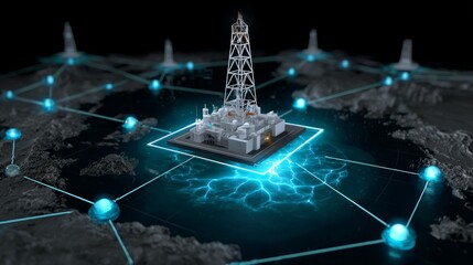 Urban command center showcasing floating ar visuals cityscape interactive experience digital environment aerial view futuristic technology