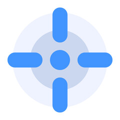 Concentric Circles Cross Icon
