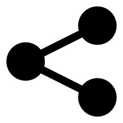 Interconnected Circles Network Sharing Icon