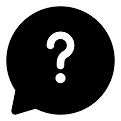 Question Mark Speech Bubble Icon