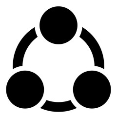 Interconnected Circles Network Icon