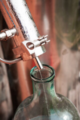 Production of essential oil using a steam distiller. Production of hydrolat or floral water....