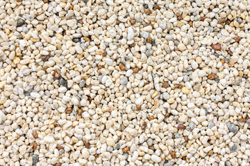 Close up white gravel stones texture background for wallpaper.