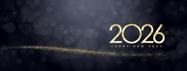 2026 Happy New Year Greeting Card