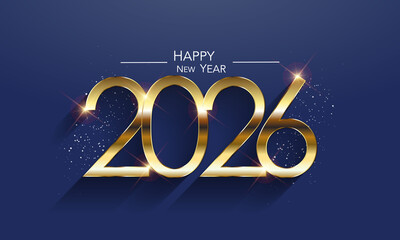 2026 Happy New Year Greeting Card
