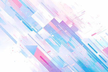 幾何学模様のポップな背景素材・壁紙