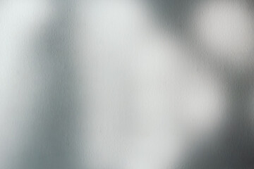 Black shadows on concrete wall. Shadow overlay effect. Scene of natural lighting. Empty aesthetic background for design and ideas.