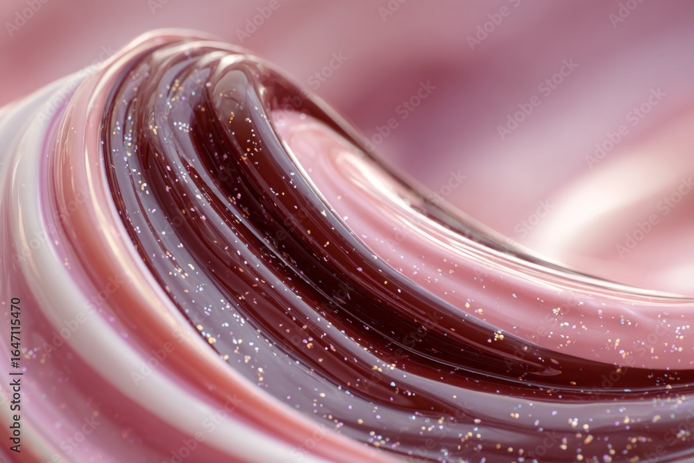 Poster shiny pink and burgundy swirls with glitter create a mesmerizing abstract pattern, perfect for backg