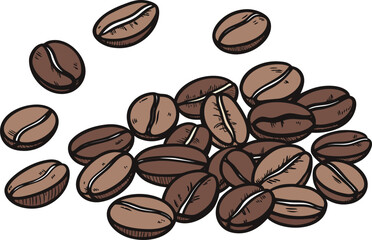 Realistic Beans Illustration. Fresh Beans Artwork on White Background. Assorted Beans Realistic Illustration. Organic Beans Detailed Artwork. Raw Beans for Cooking Illustration. High-Quality Beans